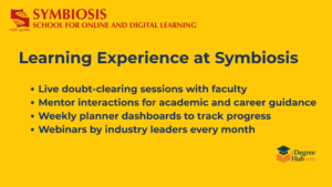 learning experience at symbiosis