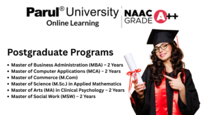 pg program parul university online 2025