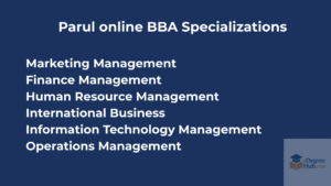 parul online bba specialisations