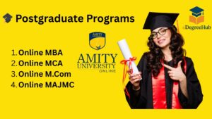 Postgraduation programs by amity university online